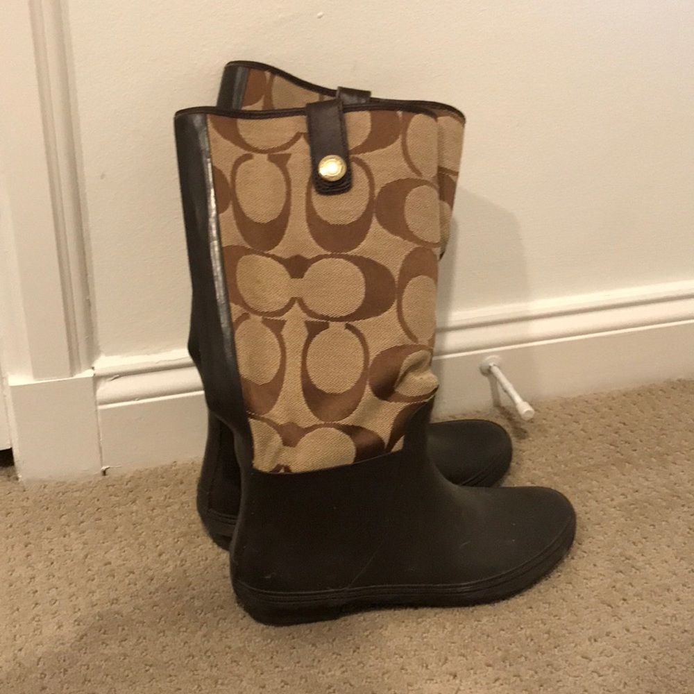 Coach rain boots